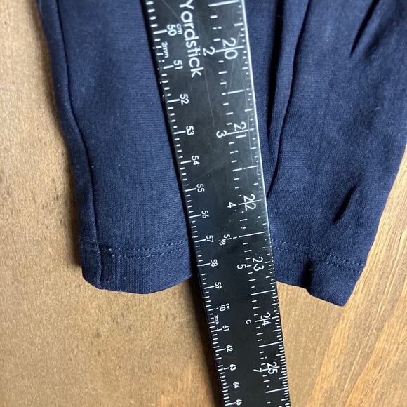 LOFT Womens Pants Navy Blue Pull On Mid Rise Skinny Leggings Stretch Small - Picture 8 of 11